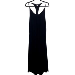 Vince Camuto Black Strappy Tank Dress Size Medium Hi Low Maxi Dress